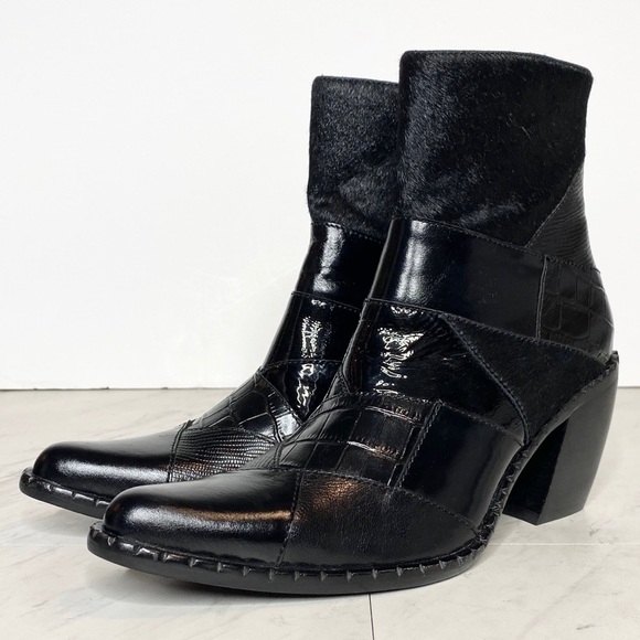Jeffrey Campbell Caballeros Black Western Boot 6 - Picture 1 of 15